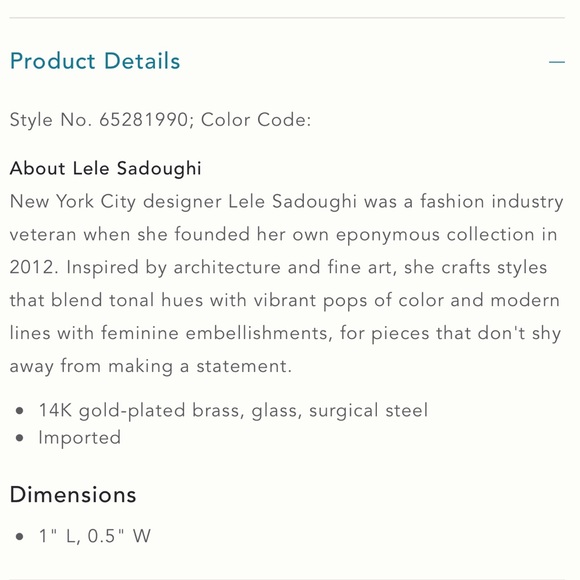 $168 Lele Sadoughi LAVENDER BLOSSOM CRYSTAL DROP EARRINGS - Picture 9 of 10